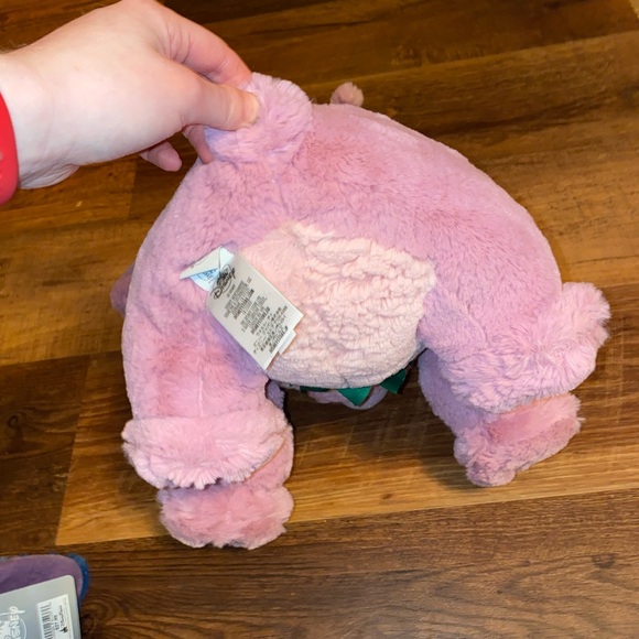 Disney Store Lilo & Stitch Hawaiian Angel & Stitch 14” Plush Dolls set of 2! NWT - Picture 6 of 9